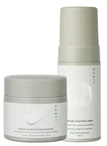Salicylic Acid Face Wash, Salicylic & Green Tea Face Moisturizer | Reduces Breakouts, Open pores, Blackheads, Whiteheads| Women & Men, 150ml
