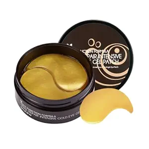 EYE GEL PATCH for Dark Circles, Moisturising Eye Serum Mask, Cooling Hydrogel for Under Eye Bags, Reduces Wrinkle 30 PAIRS (Gold & Snail)