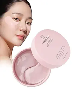 Snail Mucin Under Eye Serum Patches (32 Pcs) – Korean Eye Patches for Dark Circles, Puffy Eyes, Hydrates & Repairs with Niacinamide