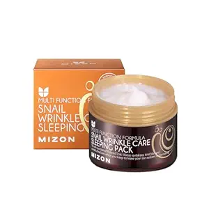 Snail Wrinkle Care Sleeping Pack, Overnight Mask, For Damaged Skin, Deep Nourishing, Special Night Care, Snail Mucin, Soothing Effect (80ml)