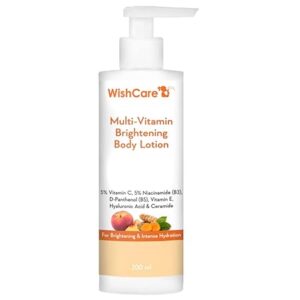 Multi-Vitamin Brightening Body Lotion - 5% Vitamin C, 5% Niacinamide(B3), Panthenol(B5), Vitamin E, Turmeric & Kakadu Plum - For Men & Women - 200 Ml