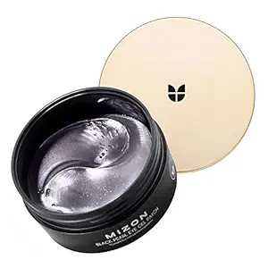 lack Pearl Eye Patch Masks, Eye Treatment Mask Reduces Wrinkles And Puffiness, Dark Circles Treatment, Hydrogel Eye Patches, Prevents Dehydration (Black Pearl), 1 Count