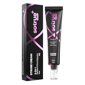Strobe Cream Pink for Face Radiance, Multipurpose Strobe Cream, Dewy Glazed Instant Glow, Highlighter For Face, Boosts Hydration, For All Skin Types, 30g