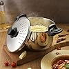 Pasta, Rice Pot with Strainer lid - 4 Litre, SAS Bottom Rice Steamer Cooker, Noodles, Veggies Boiler Pot with Locking Handles, Induction Base - 2 Year Warranty - Image 2