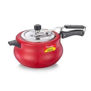 10753, 5 L, Nakshatra Duo Red Handi, With Deep Lid For Spillage Control, Aluminium, Inner Lid, 5 Liter