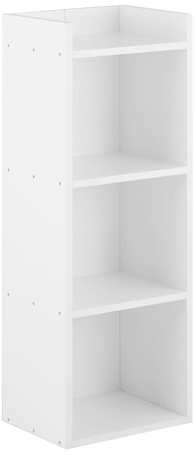 Solimo 3-Shelf Engineered Wood Book Shelf and Display Unit |White - Image 4
