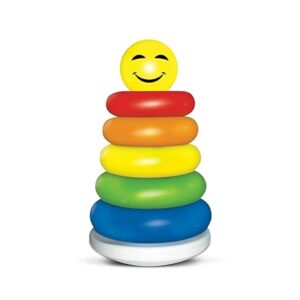 Little's Junior Ring Educational Blocks | Stacking Toys For Kids | 6 Rings Multi-Colour Kids Toys | Colorful Toddler Activity Toys | Baby Toys | Motor And Reasoning Skills, Set Of 1