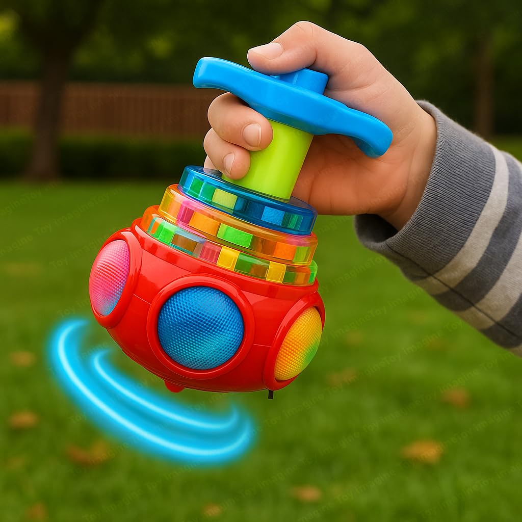 Toy Imagine Gyro Magic Lattoo Toy for Kids – Musical Light-Up Spinning Top Toy with Sound - Image 10