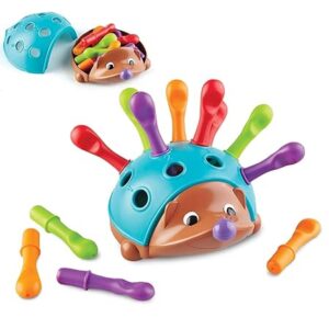 Wembley Early Brain Development Activity Toys For 1+ Year Old Montessori Learning Educational Baby Toys For Counting Color Sorting & Matching Skills Spike Fine Motor Hedgehog Toddlers Gift Toy,Brown