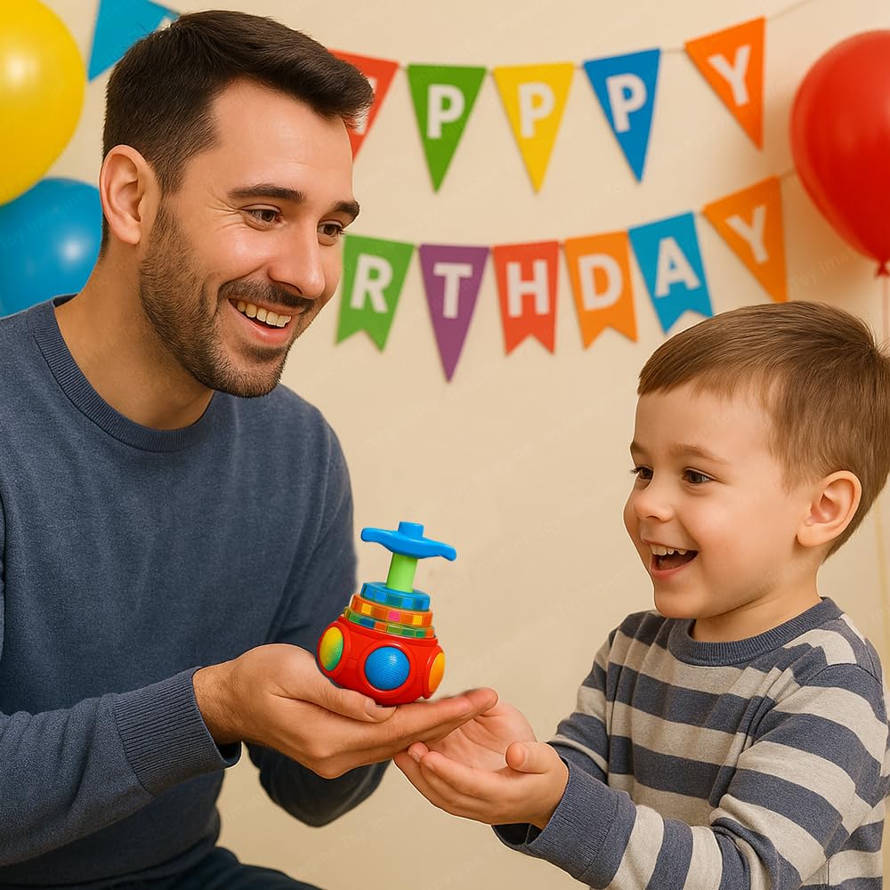 Toy Imagine Gyro Magic Lattoo Toy for Kids – Musical Light-Up Spinning Top Toy with Sound - Image 8