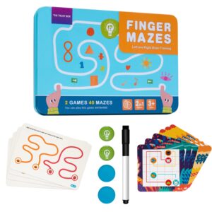The Trust Box 2-in-1 Brain Training Games:Finger Maze Pen Control for Logical Thinking