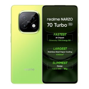 realme NARZO 70 Turbo 5G (Turbo Green,12GB RAM, 256GB Storage)
