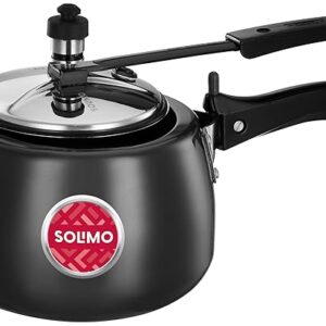 Sleek Stainless Steel Induction Bottom Pressure Cooker - 5 Liter (Inner Lid)