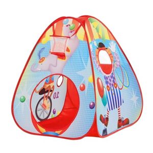 Play Tent for Kids | with 10 Colorful Balls | Indoor & Outdoor Toddler Activity | Target Game & Ball Toss | Fun Playhouse for Boys & Girls 3+ Years