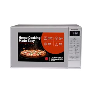 Panasonic 20L Solo Microwave Oven (NN-ST26JMFDG, Silver, 51 Auto Menus)
