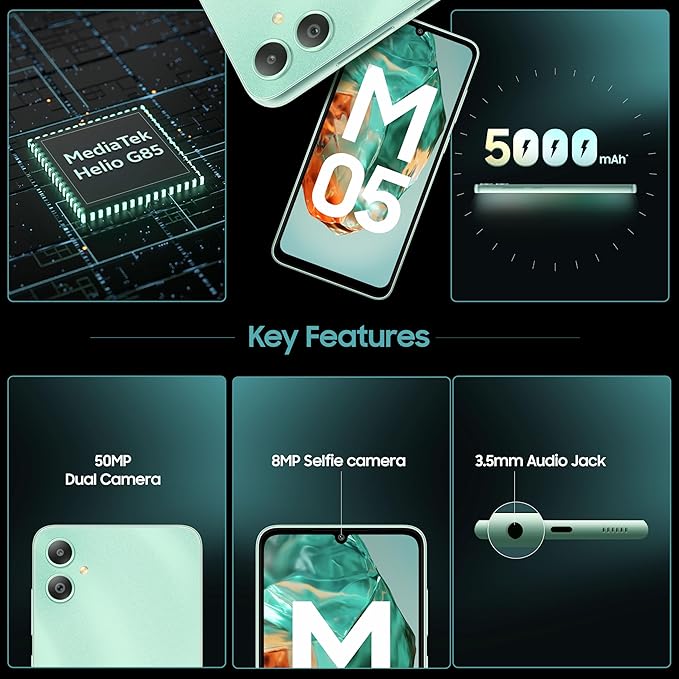 Samsung Galaxy M05 (Mint Green, 4GB RAM, 64 GB Storage) - Image 4