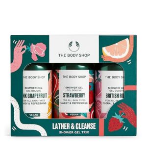 British Rose Pink Grapefuit and Strawberry Shower Gel Gift Set 1 Pack