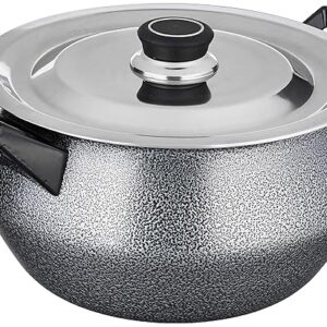 Non Stick Handi with Stainless Steel Lid (4.25L, Hammertone finish, 3 coat, 2.9mm thickness)