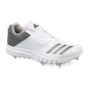 Howzat Spike Cricket Shoes (White/Grey)