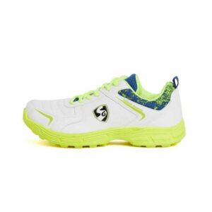 Cricket Shoes (White/Royal Blue/Lime)
