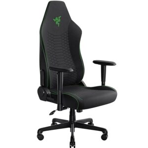 Razer Iskur V2 X Ergonomic Gaming Chair: Built-in Lumbar Support - Widened Seat Base - High Density Foam Cushions - Adjustable 152 Degree Recline - 2D Armrests - Plush Fabric Finish - Black