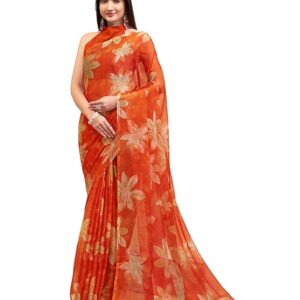 Vareli Floral Print Nara Chiffon Saree 59599