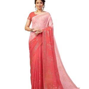 Vareli Taspa Embellishment Work Saree With Unstitched Blouse Piece