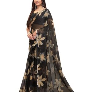 Vareli Floral Print Nara Chiffon Saree 59599