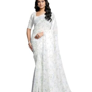 Vareli Taspa Embellishment Work Saree With Unstitched Blouse Piece