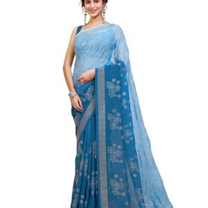 Vareli Taspa Embellishment Work Saree With Unstitched Blouse Piece